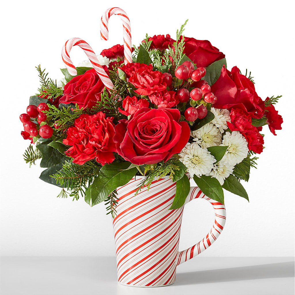 Peppermint Swirl Mug – Castalia Flower Shoppe, Castalia OH