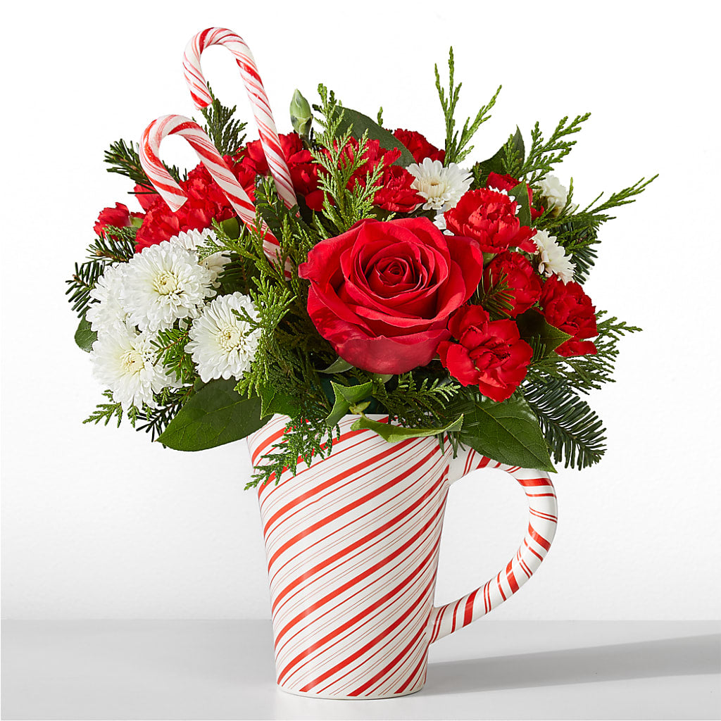 Peppermint Swirl Mug – Castalia Flower Shoppe, Castalia OH