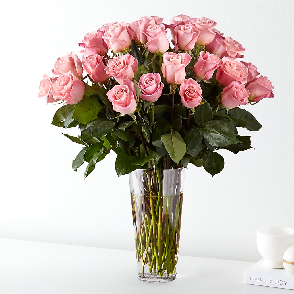 Long Stem Pink Rose Bouquet – Castalia Flower Shoppe, Castalia OH
