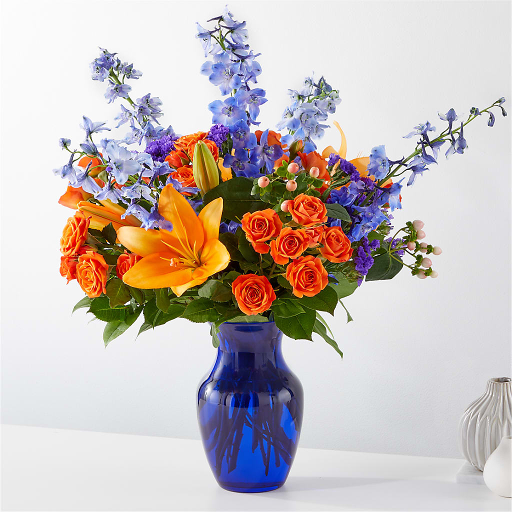 Radiant Citrus Bouquet – Castalia Flower Shoppe, Castalia OH