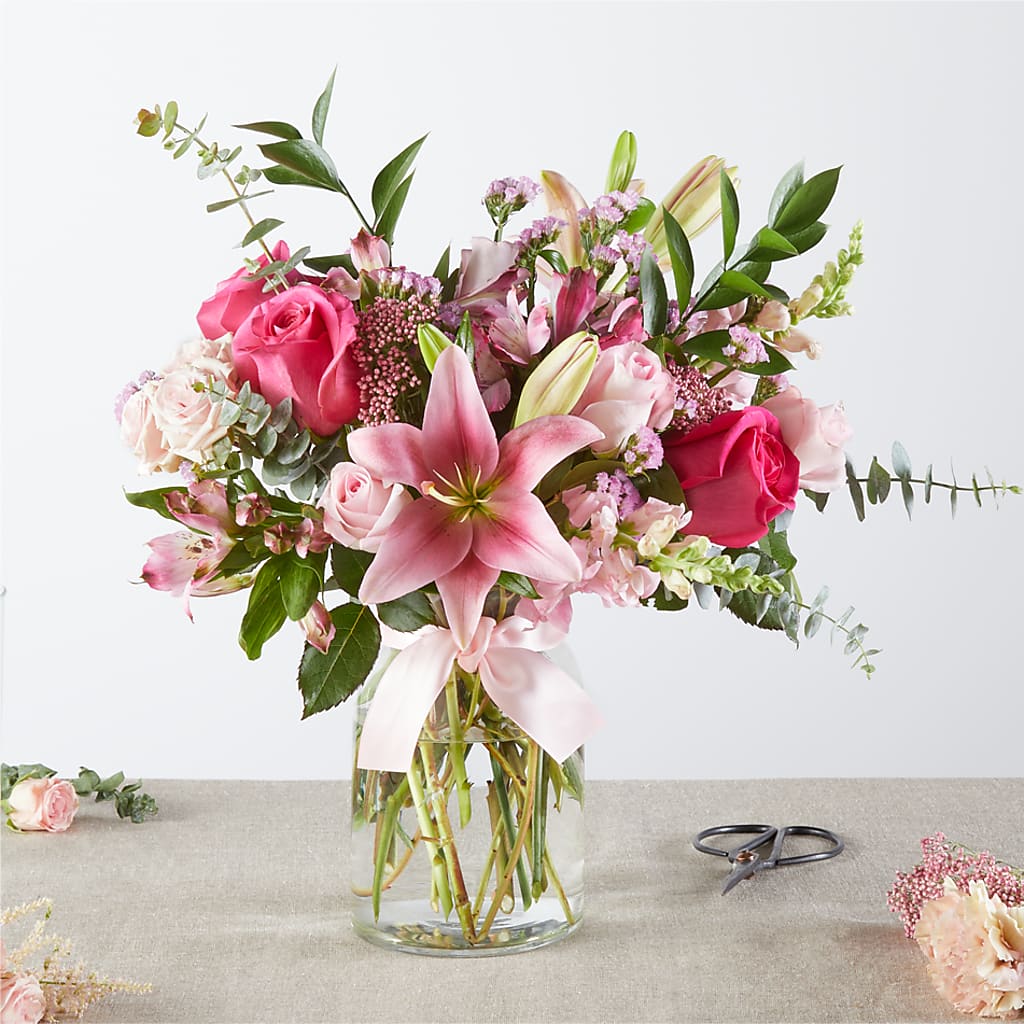 Pink Ribbon - A Florist Original – Castalia Flower Shoppe, Castalia OH