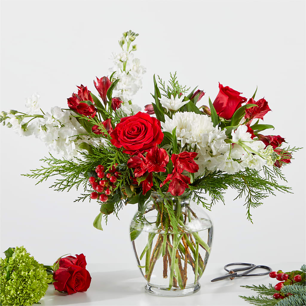 Merry Moment Bouquet – A Florist Original – Castalia Flower Shoppe, Castalia OH