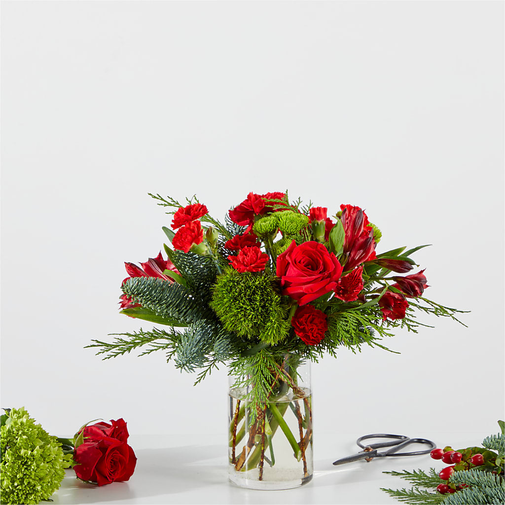 Merry Moment Bouquet – A Florist Original – Castalia Flower Shoppe, Castalia OH