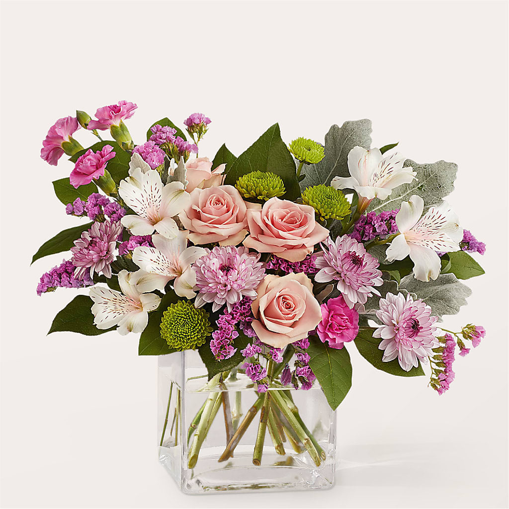 Pink Suede Bouquet – Castalia Flower Shoppe, Castalia OH
