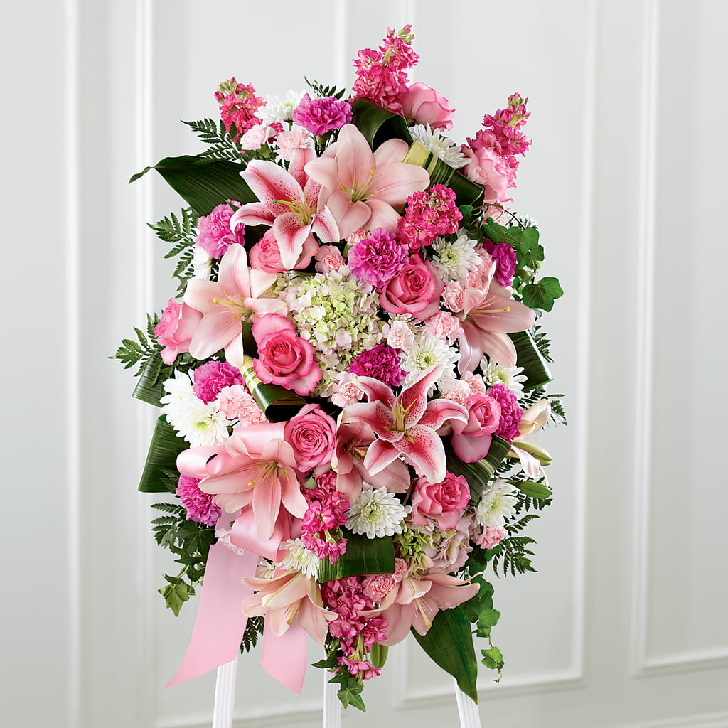 Comforting Standing Spray – Castalia Flower Shoppe, Castalia OH