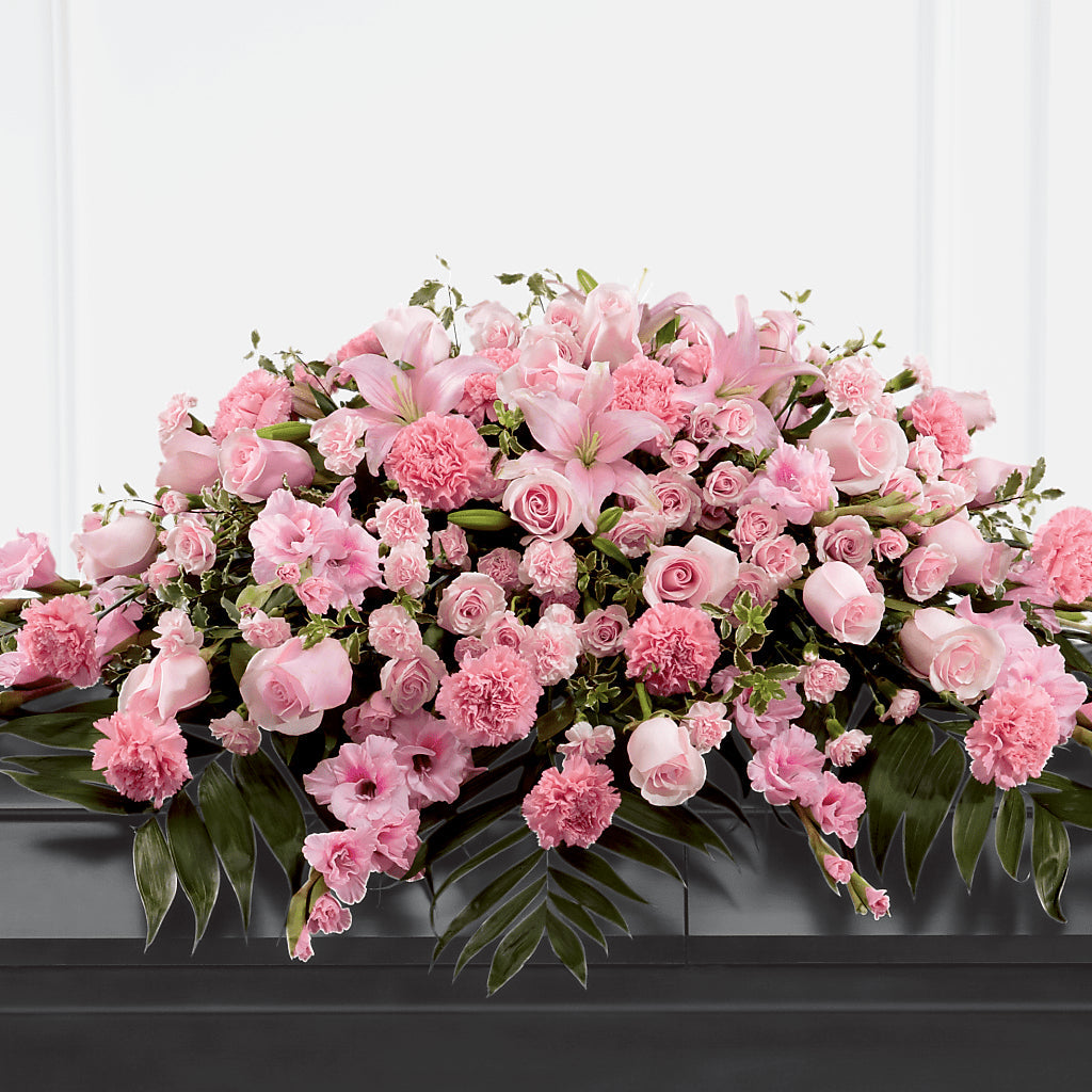 Garden of Comfort Casket Spray (Standard) – Castalia Flower Shoppe, Castalia OH