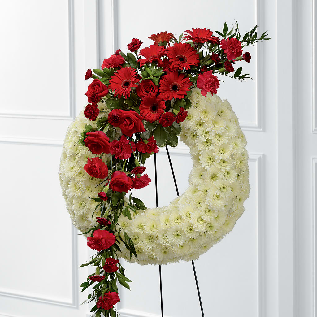 Graceful Tribute Wreath – Castalia Flower Shoppe, Castalia OH