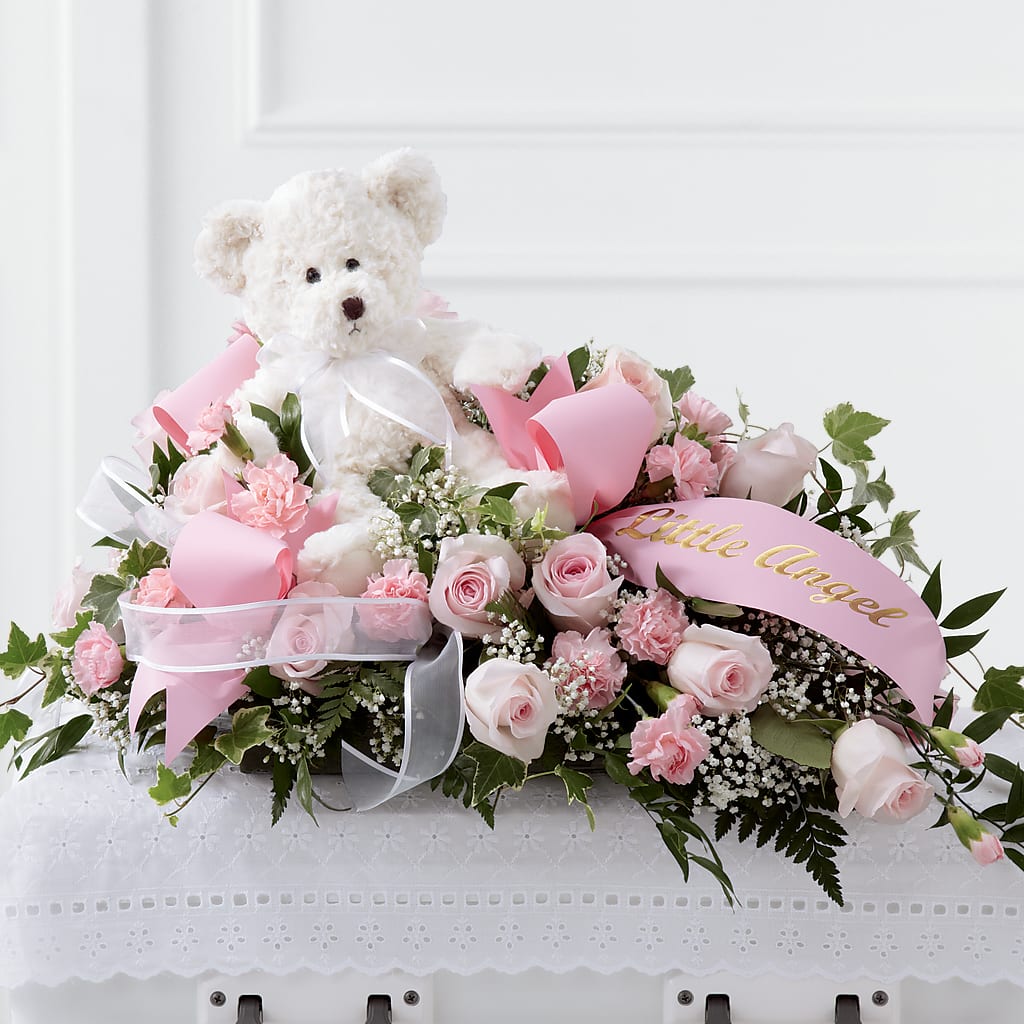 Touch of Sympathy Casket Spray – Castalia Flower Shoppe, Castalia OH