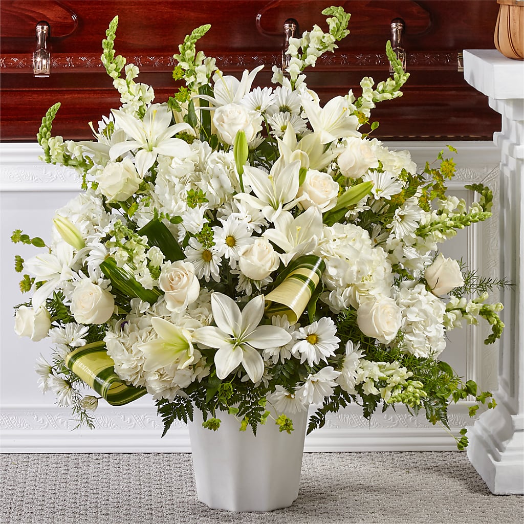 Thoughts of Tranquility Floor Basket – Castalia Flower Shoppe, Castalia OH
