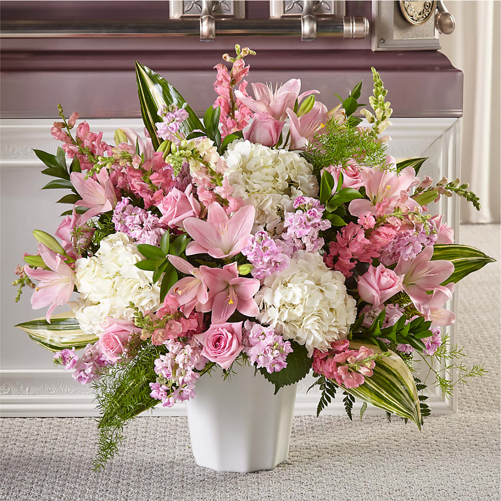 Simply Serene Floor Basket – Castalia Flower Shoppe, Castalia OH