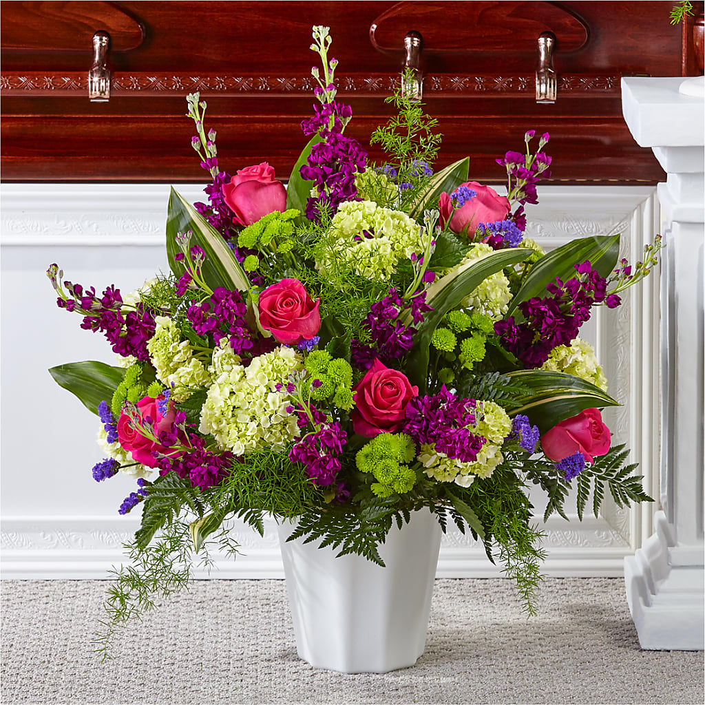 Beautiful Horizons Floor Basket – Castalia Flower Shoppe, Castalia OH