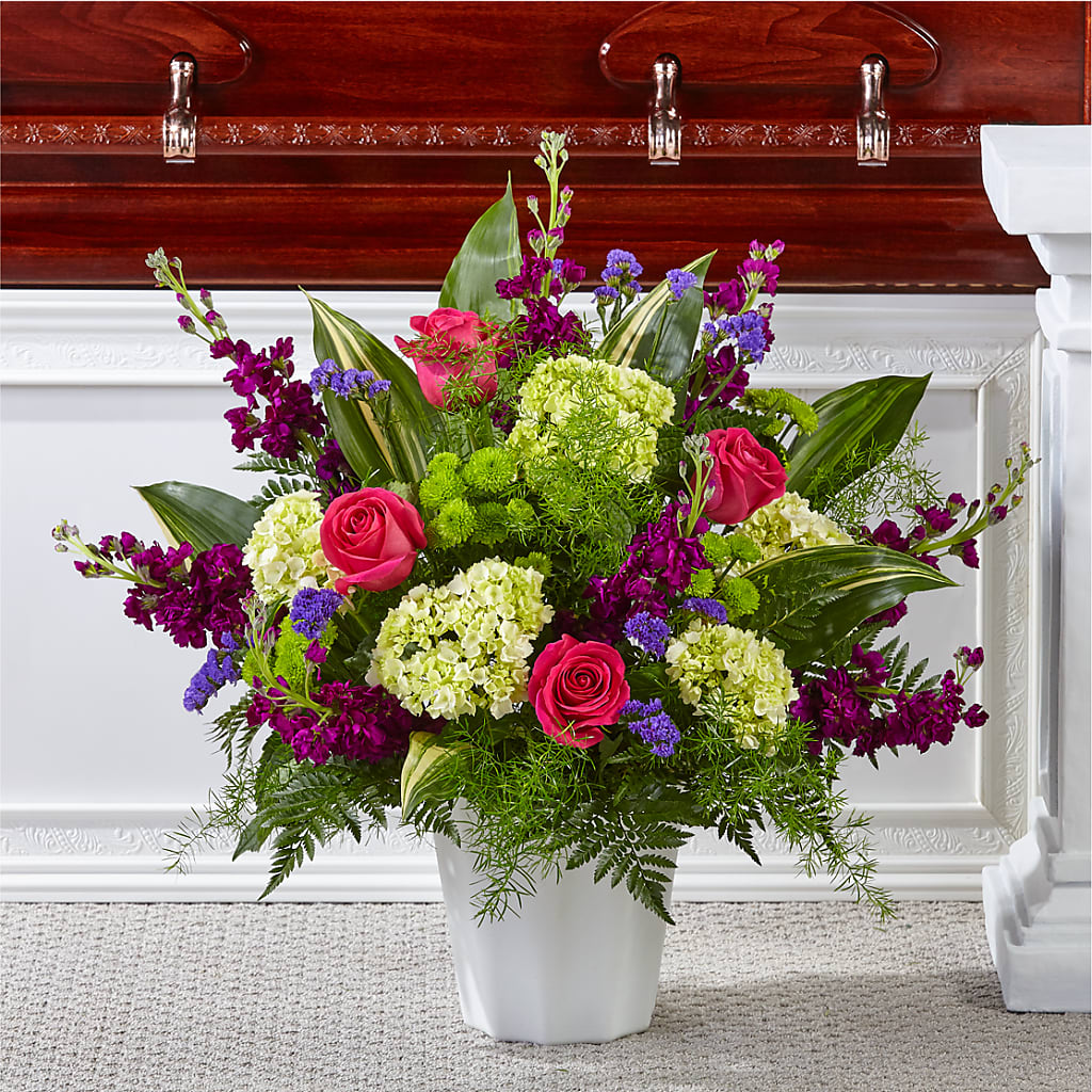 Beautiful Horizons Floor Basket – Castalia Flower Shoppe, Castalia OH
