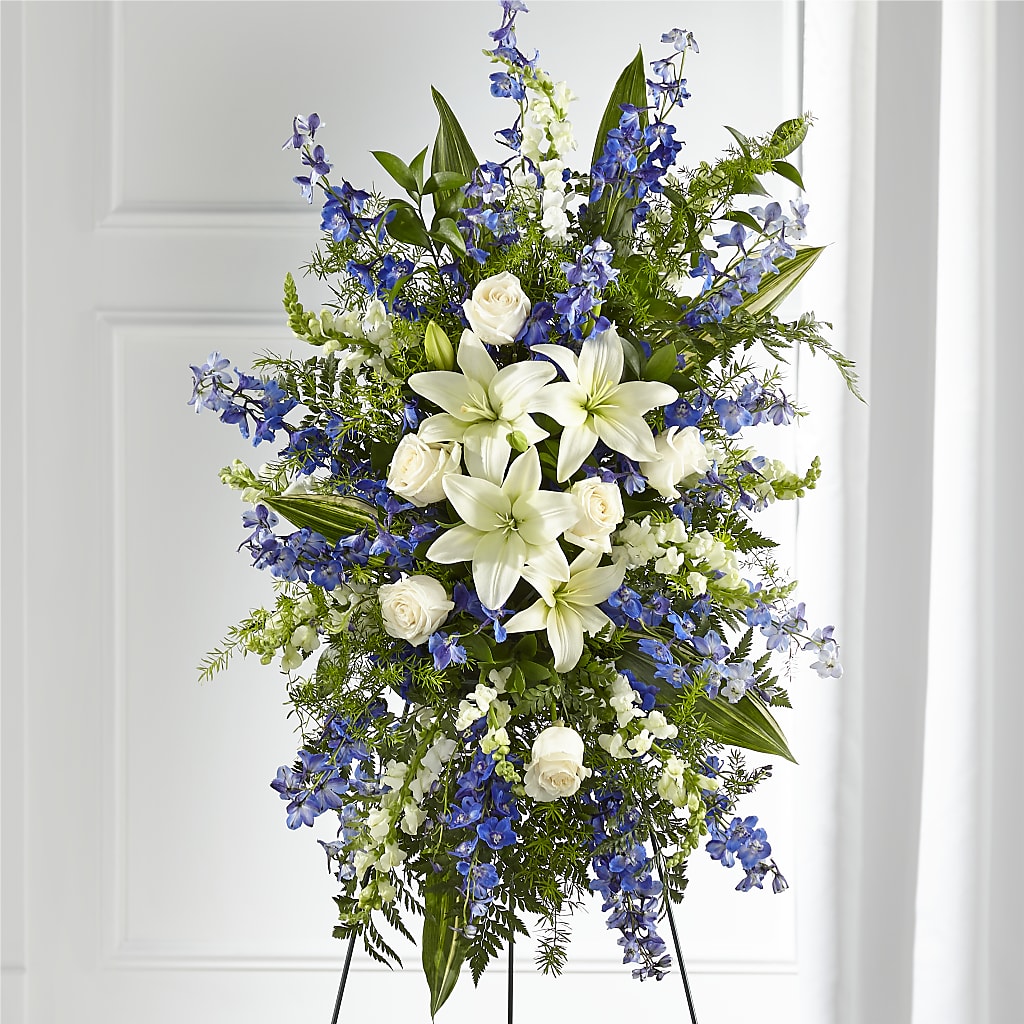Faithful Friend Standing Spray – Castalia Flower Shoppe, Castalia OH