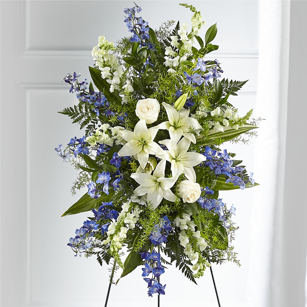 Faithful Friend Standing Spray – Castalia Flower Shoppe, Castalia OH