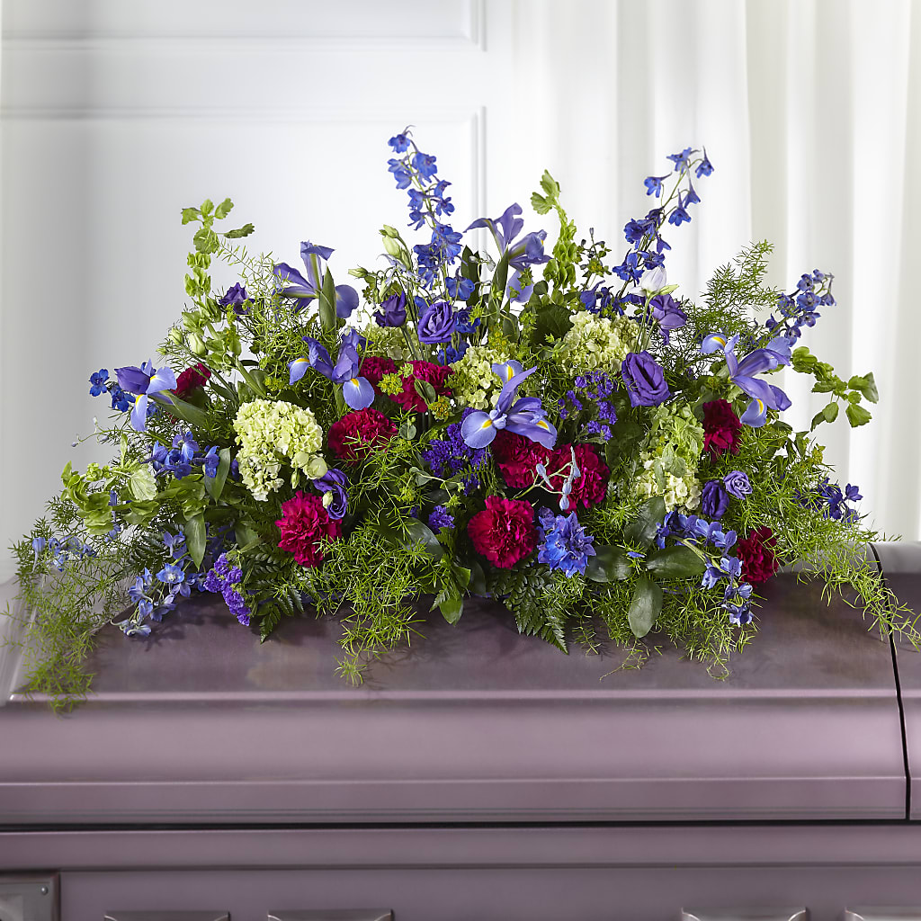 Always Treasured Casket Spray – Castalia Flower Shoppe, Castalia OH