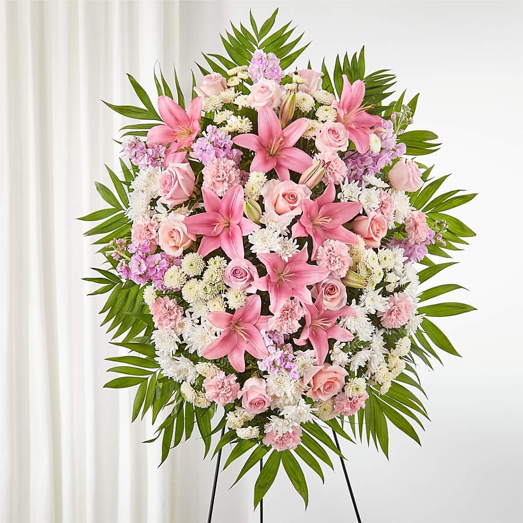 Offering Solace Standing Spray – Castalia Flower Shoppe, Castalia OH