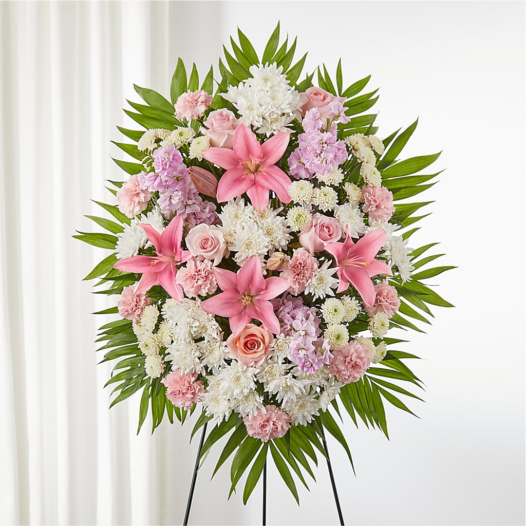 Offering Solace Standing Spray – Castalia Flower Shoppe, Castalia OH