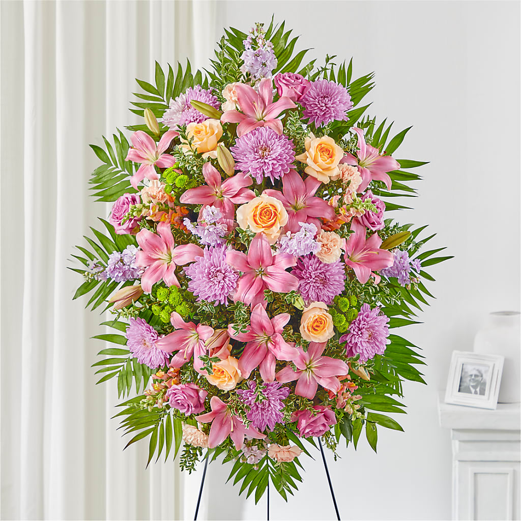Love & Light Standing Spray – Castalia Flower Shoppe, Castalia OH