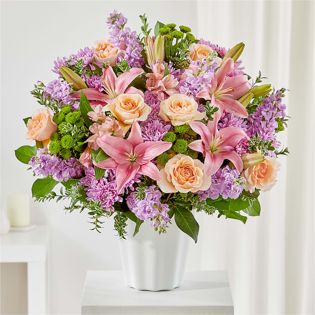 Supportive Embrace Tabletop Basket – Castalia Flower Shoppe, Castalia OH