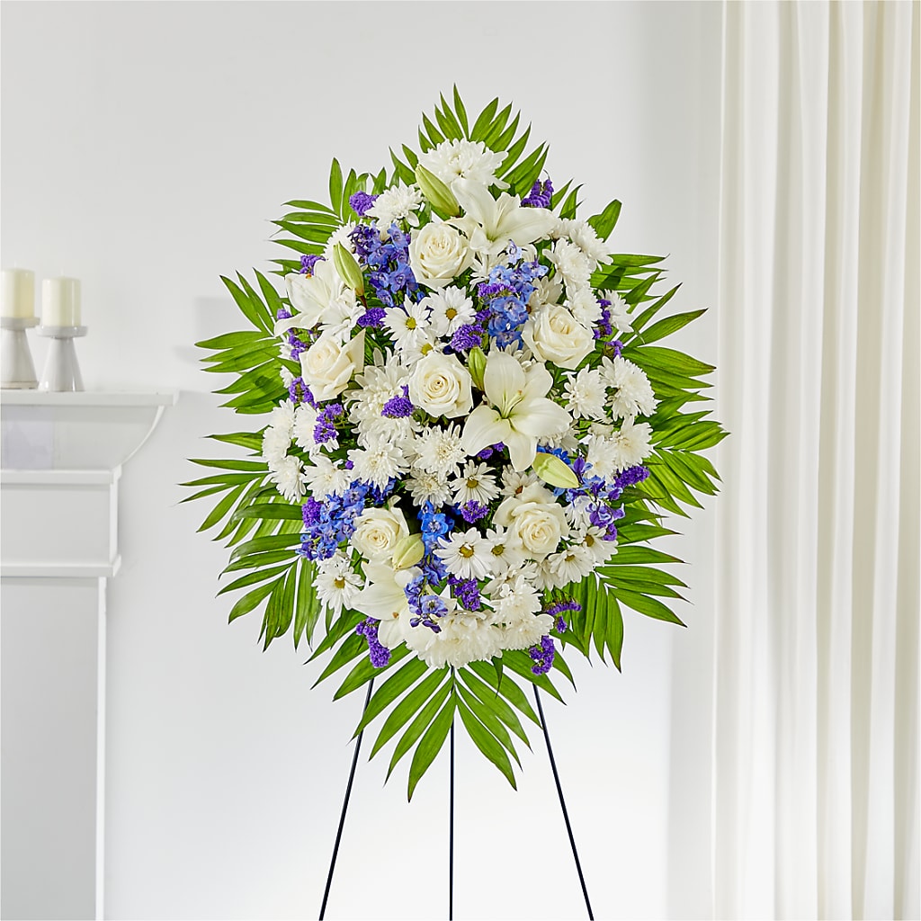 At Rest Standing Spray – Castalia Flower Shoppe, Castalia OH