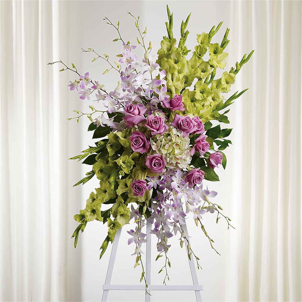 Lasting Legacy Standing Spray – Castalia Flower Shoppe, Castalia OH