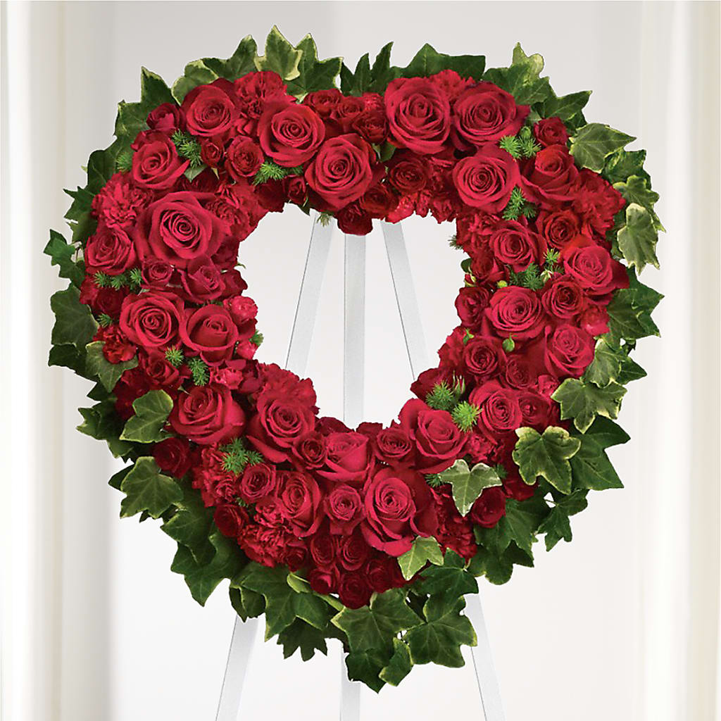 Wholehearted Standing Spray – Castalia Flower Shoppe, Castalia OH