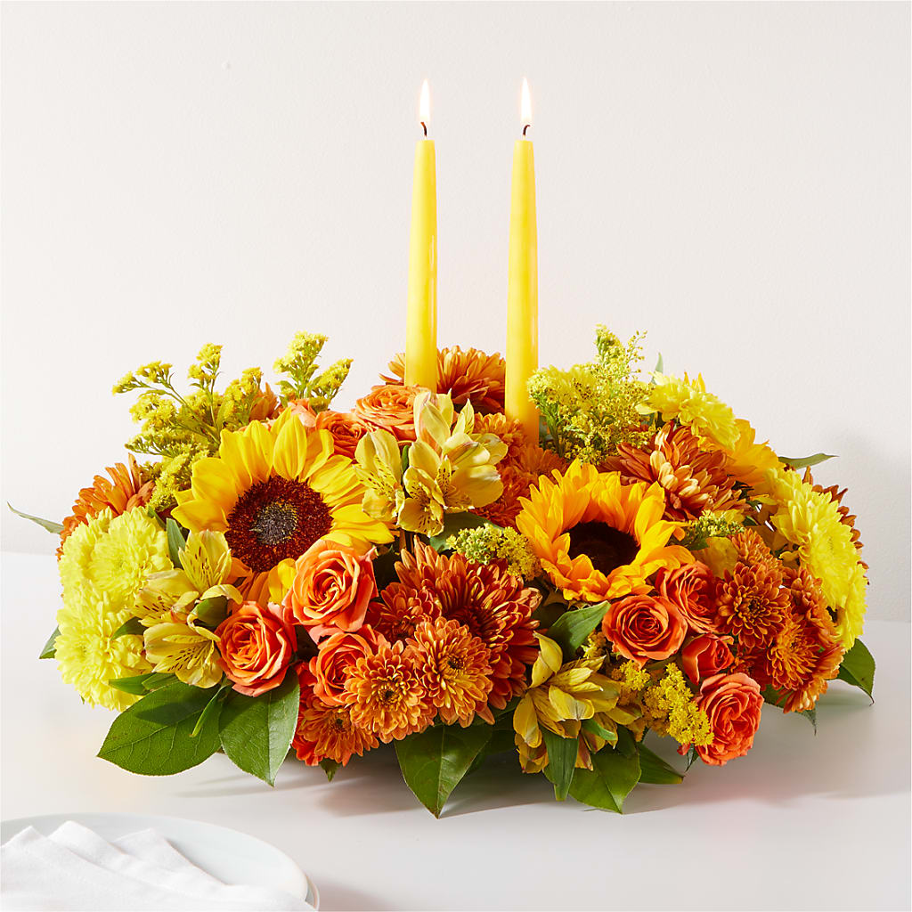 Autumn Harmony Centerpiece – Castalia Flower Shoppe, Castalia OH