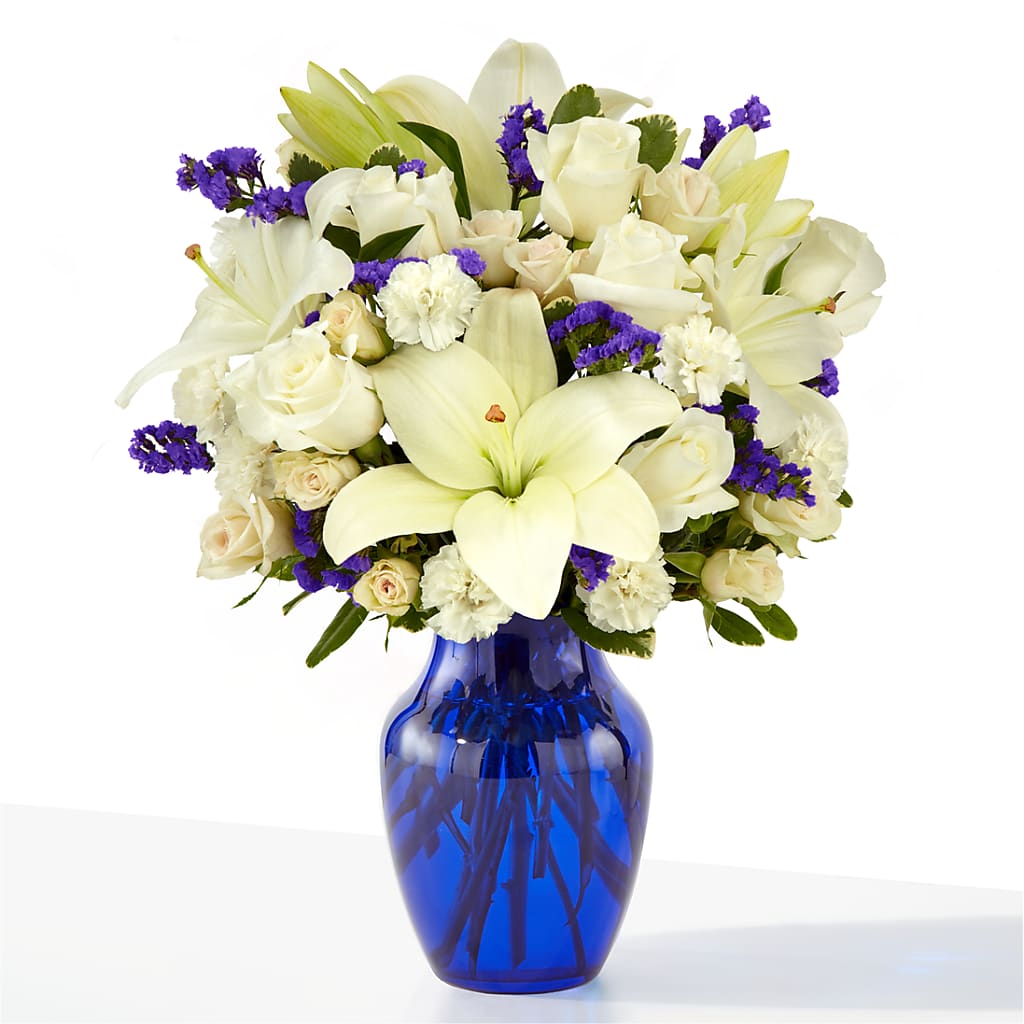 Sapphire Rush Bouquet – Castalia Flower Shoppe, Castalia OH