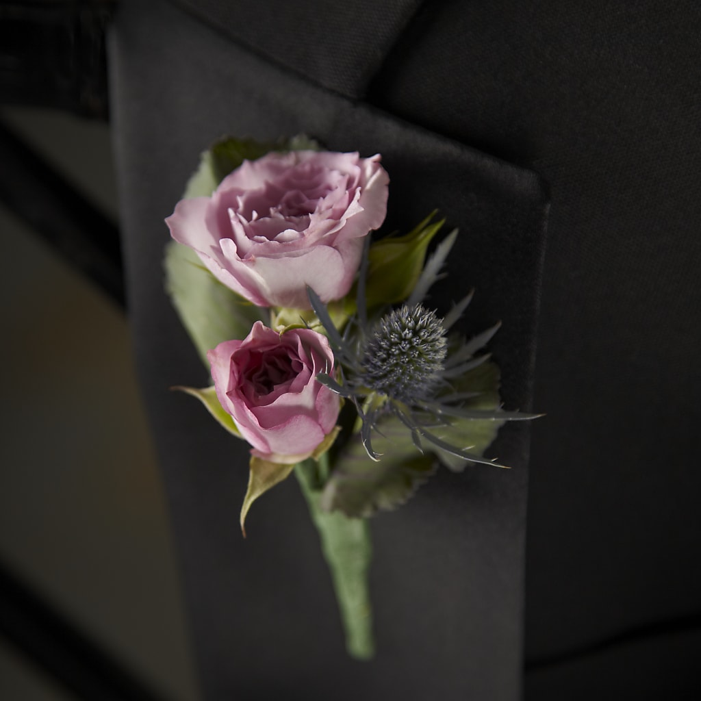Veronica Boutonniere – Castalia Flower Shoppe, Castalia OH