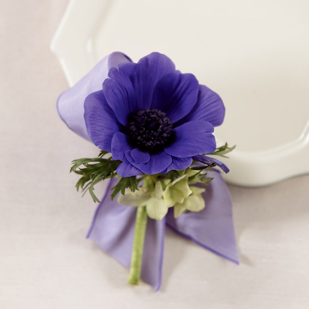 Purple Passion Boutonniere – Castalia Flower Shoppe, Castalia OH