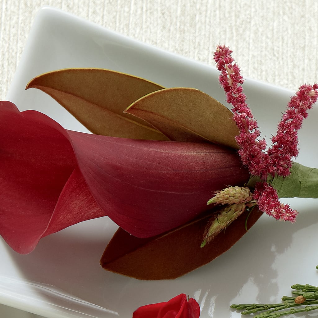 Red Calla Boutonniere – Castalia Flower Shoppe, Castalia OH