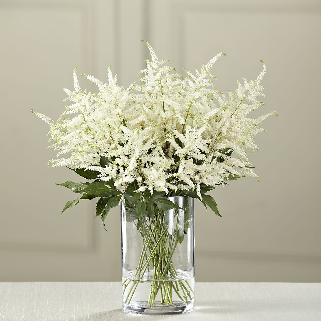 White Astilbe Bouquet – Castalia Flower Shoppe, Castalia OH