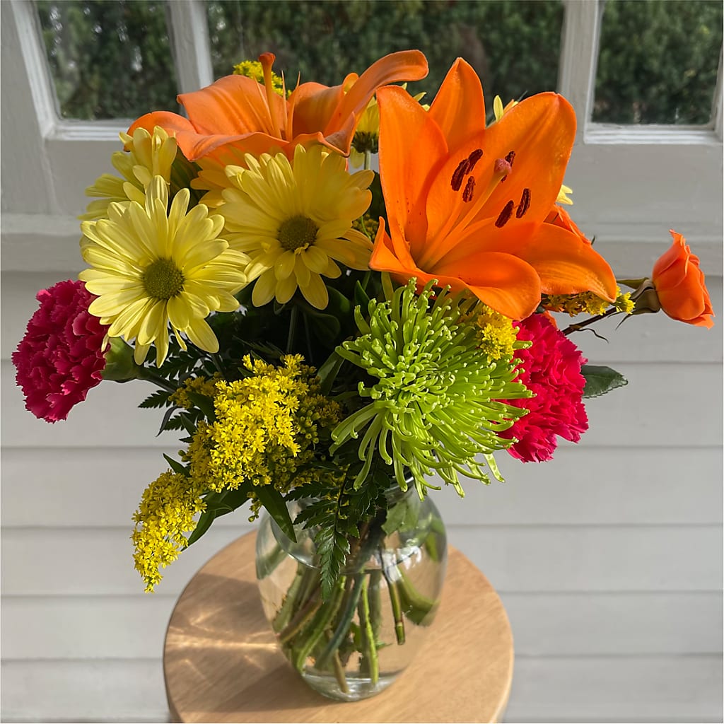Bold & Bright – A Florist Original –  Castalia Flower Shoppe, Castalia OH