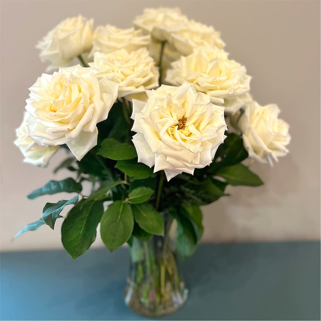Long Stem Yellow Rose Bouquet –  Castalia Flower Shoppe, Castalia OH