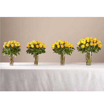 Long Stem Yellow Rose Bouquet –  Castalia Flower Shoppe, Castalia OH