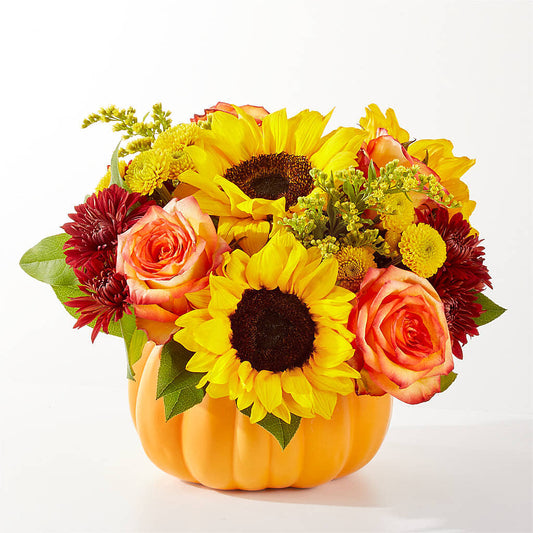 Golden Gourd Pumpkin Bouquet –  Castalia Flower Shoppe, Castalia OH