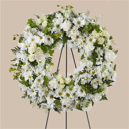 Faithful Wishes Wreath –  Castalia Flower Shoppe, Castalia OH