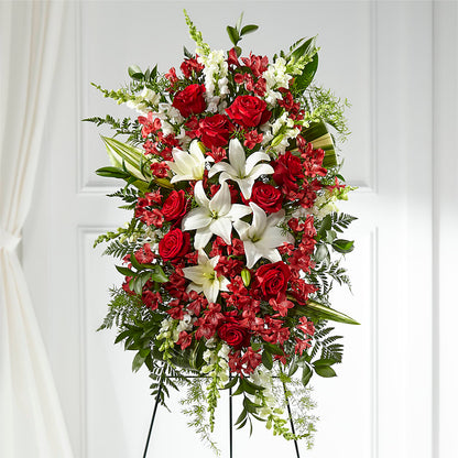 Everlasting Memory Standing Spray –  Castalia Flower Shoppe, Castalia OH