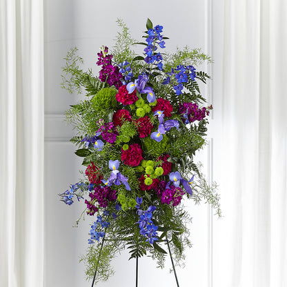 Heavenly Skies Standing Spray –  Castalia Flower Shoppe, Castalia OH