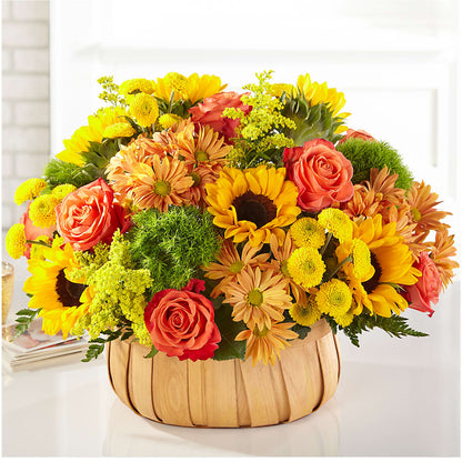 Harvest Sunflower Basket –  Castalia Flower Shoppe, Castalia OH