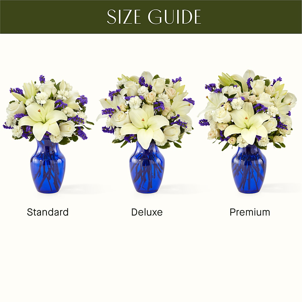 Sapphire Rush Bouquet –  Castalia Flower Shoppe, Castalia OH