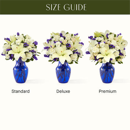 Sapphire Rush Bouquet –  Castalia Flower Shoppe, Castalia OH