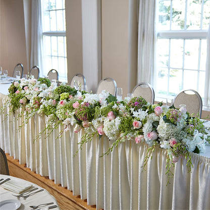 State of Joy Head Table Arrangement –  Castalia Flower Shoppe, Castalia OH